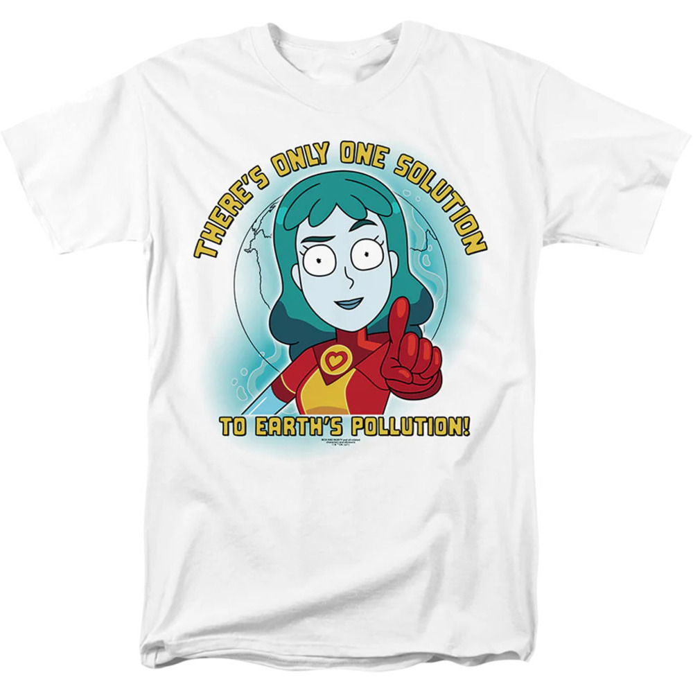 Theres Only One Solution To Earths Pollution Rick And Morty Tshirt